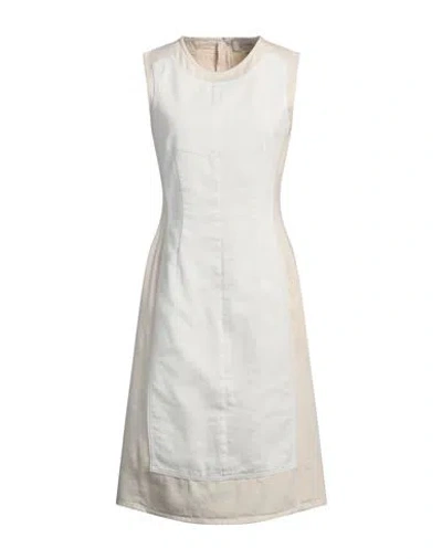 Sportmax Woman Midi Dress Off White Size 12 Cotton