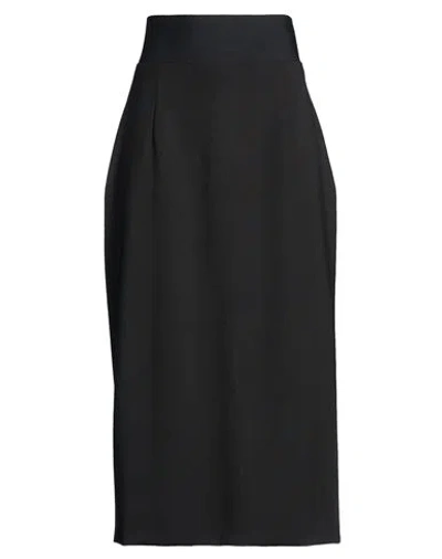 Sportmax Woman Midi Skirt Black Size 6 Virgin Wool