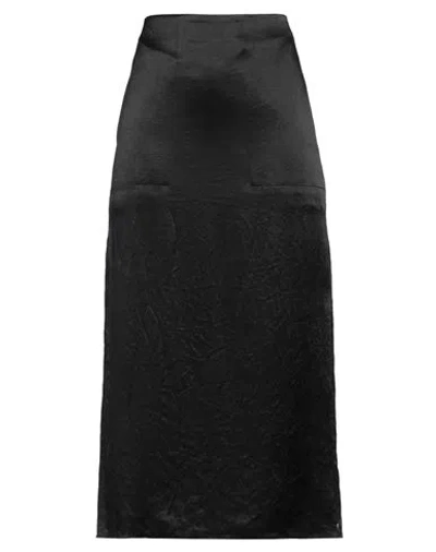 Sportmax Woman Midi Skirt Black Size 8 Acetate In C