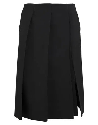 Sportmax Woman Midi Skirt Black Size 8 Virgin Wool