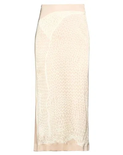Sportmax Woman Midi Skirt Ivory Size 4 Viscose, Elastane In White