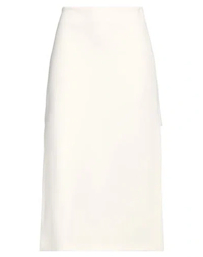 Sportmax Woman Midi Skirt Ivory Size 6 Viscose, Elastane In White
