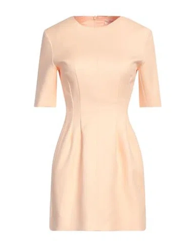 Sportmax Woman Mini Dress Apricot Size 10 Cotton, Elastane In Orange