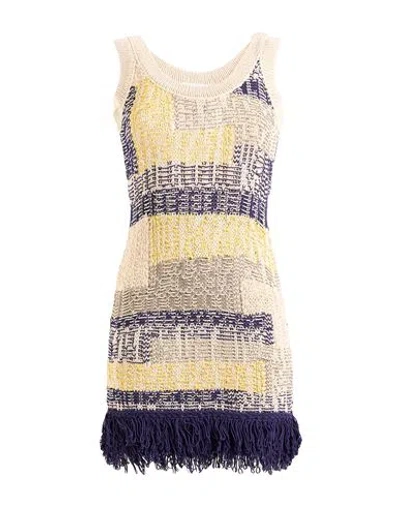 Sportmax Woman Mini Dress Beige Size L Cotton In Neutral