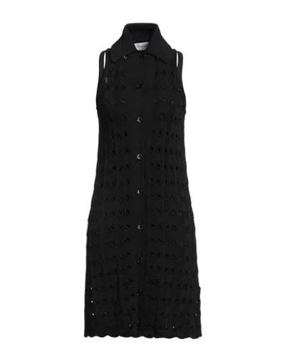 Sportmax Woman Mini Dress Black Size L Viscose, Polyamide