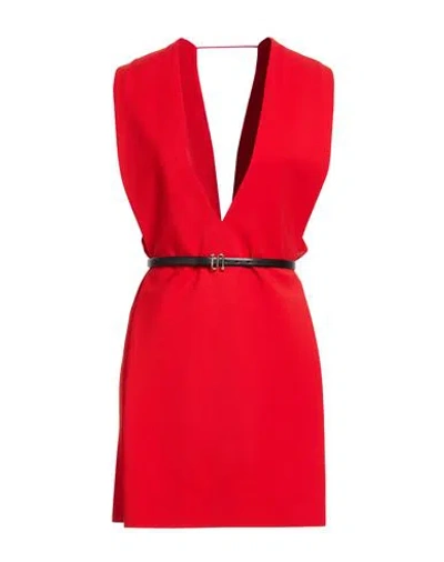 Sportmax Woman Mini Dress Red Size 2 Viscose, Elastane