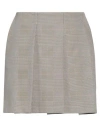 Sportmax Woman Mini Skirt Beige Size 6 Polyamide, Viscose, Elastane In Beige
