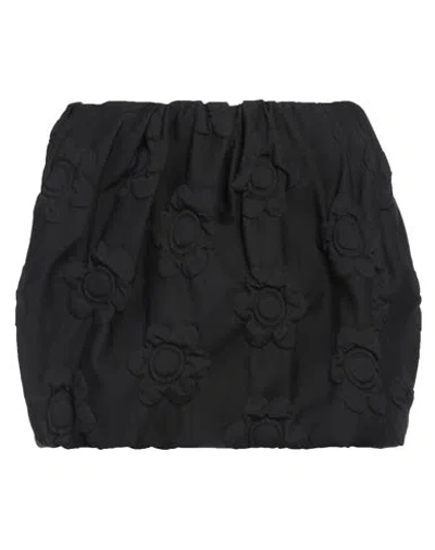 Sportmax Woman Mini Skirt Black Size 6 Polyester, Cotton, Polyamide