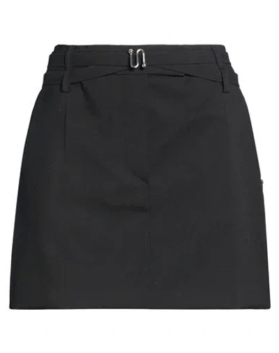 Sportmax Woman Mini Skirt Black Size 8 Virgin Wool