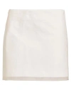 Sportmax Woman Mini Skirt Light Pink Size 4 Silk, Cotton, Linen In Pink