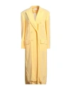 Sportmax Woman Overcoat & Trench Coat Yellow Size M Viscose In Yellow