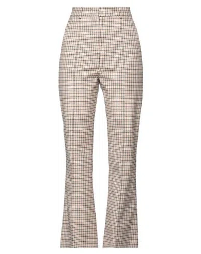 Sportmax Woman Pants Beige Size 10 Cotton, Wool, Elastane