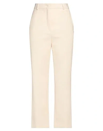 Sportmax Woman Pants Beige Size 10 Virgin Wool, Elastane