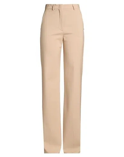 Sportmax Woman Pants Beige Size 10 Virgin Wool In Brown