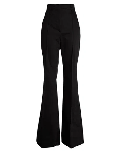 Sportmax Woman Pants Black Size 10 Cotton, Elastane In Black
