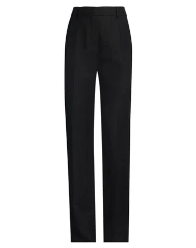 Sportmax Woman Pants Black Size 10 Viscose, Linen