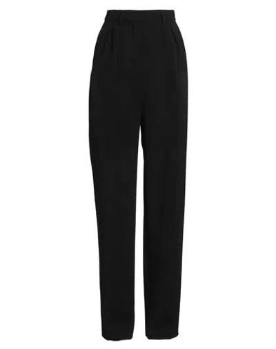 Sportmax Woman Pants Black Size 2 Virgin Wool, Elastane