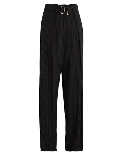 Sportmax Woman Pants Black Size 4 Viscose, Polyamide, Polyester
