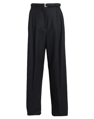 Sportmax Woman Pants Black Size 4 Virgin Wool, Elastane In Black