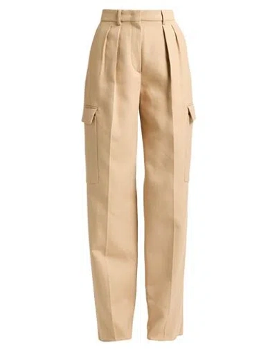 Sportmax Woman Pants Camel Size 8 Cotton, Viscose In Beige