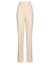 Sportmax Woman Pants Off White Size 10 Virgin Wool In Off White