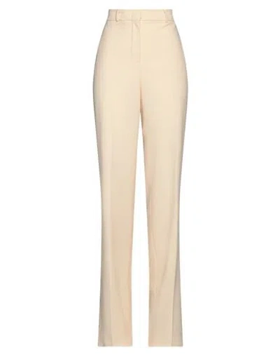 Sportmax Woman Pants Off White Size 10 Virgin Wool
