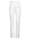 Sportmax Woman Pants Cream Size L Cotton In White