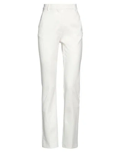 Sportmax Woman Pants Cream Size L Cotton In White