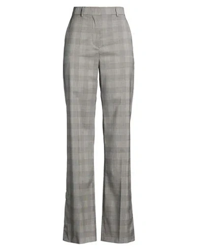 Sportmax Woman Pants Grey Size 8 Virgin Wool, Polyamide, Elastane In Gray