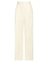 Sportmax Woman Pants Pastel Yellow Size 8 Cotton, Viscose In Yellow