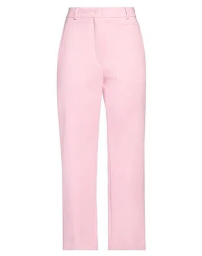 Sportmax Woman Pants Pink Size 10 Virgin Wool, Elastane