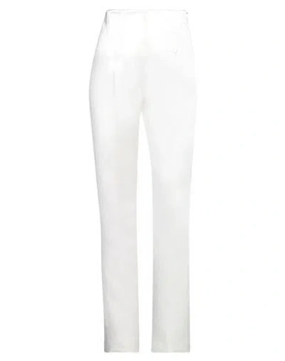 Sportmax Woman Pants White Size 8 Acetate