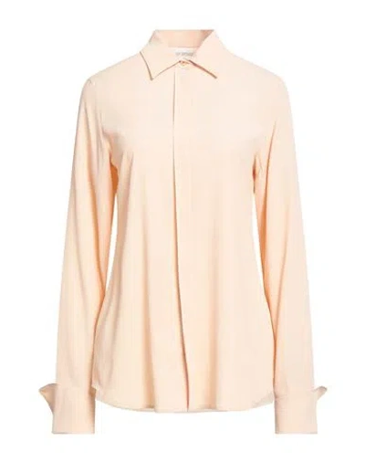 Sportmax Woman Shirt Apricot Size 4 Acetate, Silk, Elastane In Orange