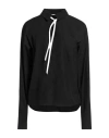 Sportmax Woman Shirt Black Size 8 Cotton In Black