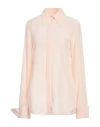 Sportmax Silk-blend Classic Shirt With Notched Collar In Neutral