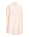 Sportmax Woman Shirt Blush Size 8 Silk In Pink