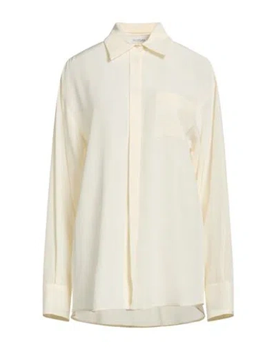 Sportmax Woman Shirt Cream Size 6 Silk In Yellow