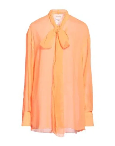 Sportmax Woman Shirt Orange Size 12 Polyester