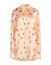Sportmax Woman Shirt Salmon Pink Size 8 Silk, Elastane