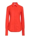 Sportmax Woman Shirt Tomato Red Size 6 Cotton