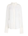 Sportmax Woman Shirt White Size 10 Silk