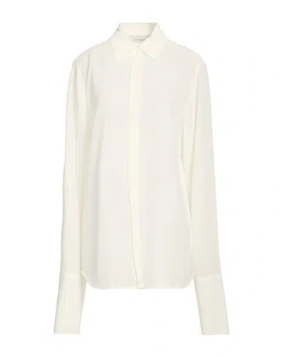Sportmax Woman Shirt White Size 10 Silk In Neutral