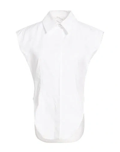 Sportmax Woman Shirt White Size 12 Cotton