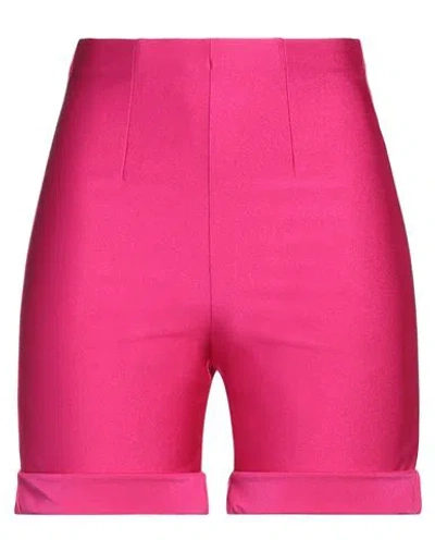 Sportmax Woman Shorts & Bermuda Shorts Fuchsia Size Xs Polyamide, Elastane In Pink