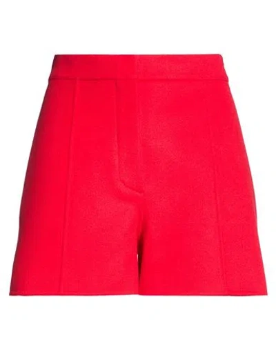 Sportmax Woman Shorts & Bermuda Shorts Red Size 2 Virgin Wool