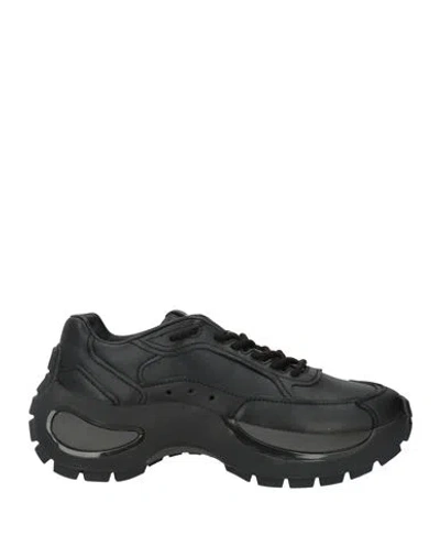 Sportmax Woman Sneakers Black Size 8 Leather