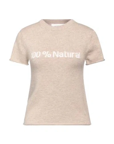 Sportmax Woman Sweater Beige Size L Wool, Cashmere