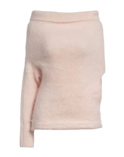 Sportmax Woman Sweater Blush Size S Mohair Wool, Wool, Polyamide, Elastane In Pink