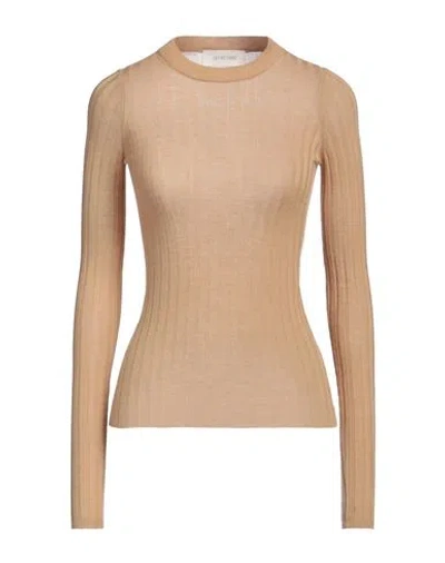 SPORTMAX SPORTMAX WOMAN SWEATER CAMEL SIZE M WOOL