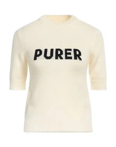Sportmax Woman Sweater Ivory Size M Wool, Cashmere In White